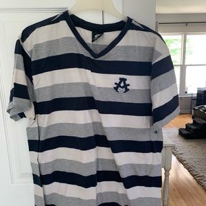 Men’s Gray Striped T-Shirt